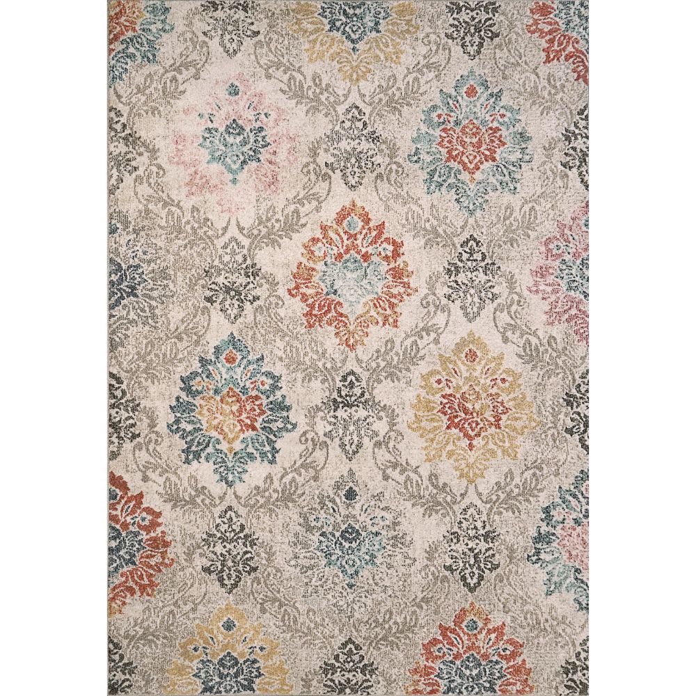 Dynamic Rugs 6198-199 Soma 5.3 Ft. X 7.7 Ft. Rectangle Rug in Ivory/Grey/Multi 